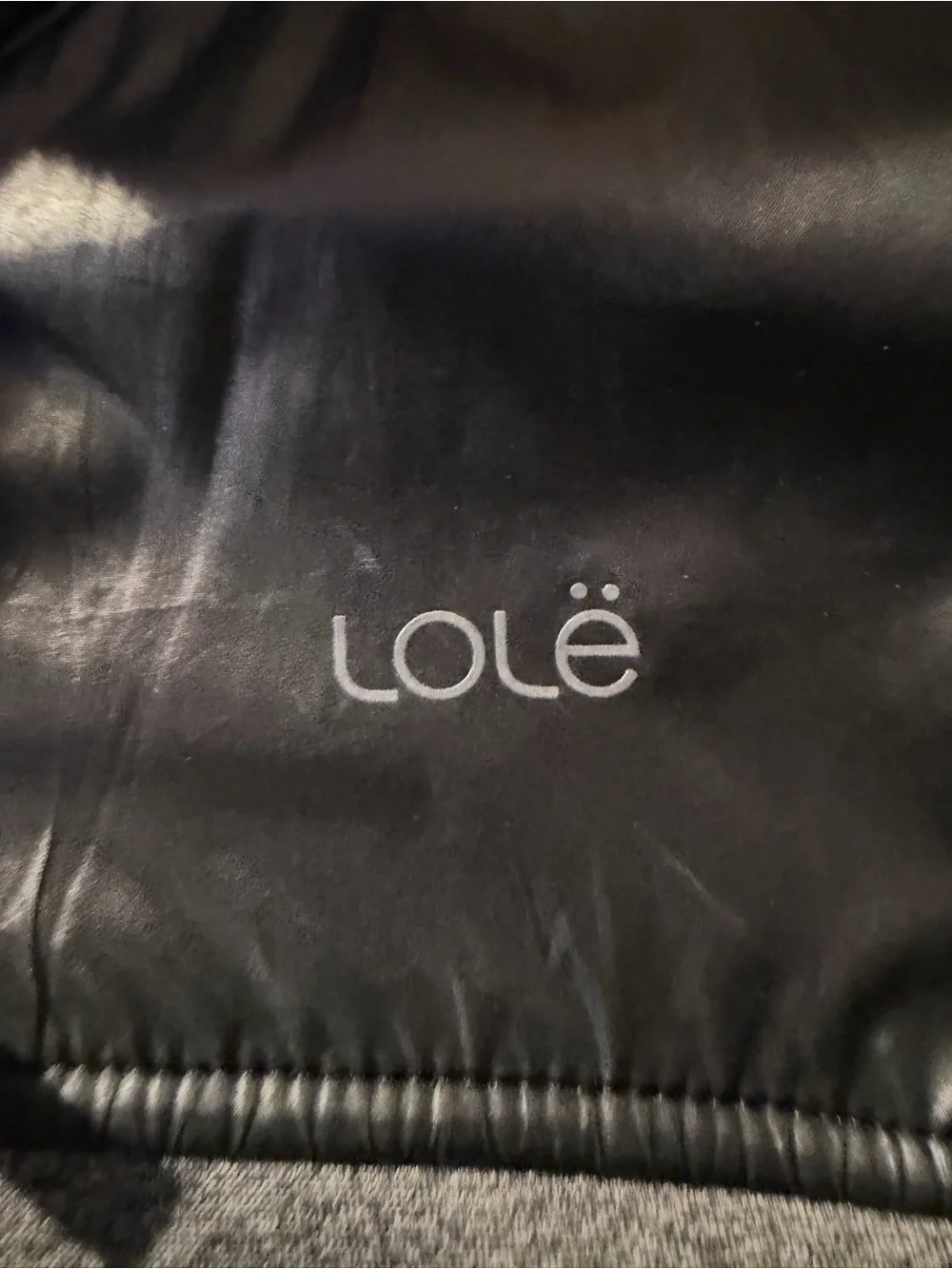 Lolë Montreal Gray & Black Mixed Media Fleece Full-Zip Jacket - Size Small